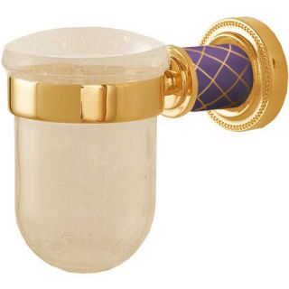 Стакан для зубных щёток Boheme Murano 10904-V-G золото/фиолетовый